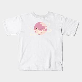Pink Planet Kids T-Shirt